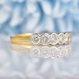 Ellibelle Jewellery 1 Carat Diamond 18ct Gold & Platinum Seven-Stone Ring