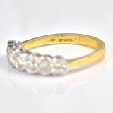 Ellibelle Jewellery 1 Carat Diamond 18ct Gold & Platinum Seven-Stone Ring