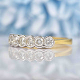 Ellibelle Jewellery 1 Carat Diamond 18ct Gold & Platinum Seven-Stone Ring
