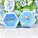 Ellibelle Jewellery 18ct Gold Princess-Cut Diamond Square Panel Ring (0.50ct)