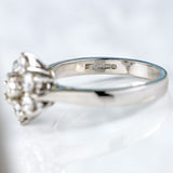 Ellibelle Jewellery 18ct White Gold 1.00-Carat Diamond Daisy Cluster Ring