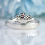 Ellibelle Jewellery 18ct White Gold Pear-Shaped Ruby & Diamond Seven-Stone Ring