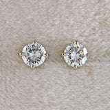 Ellibelle Jewellery 18ct Yellow Gold Diamond Solitaire Stud Earrings (0.66cts)