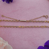 Ellibelle Jewellery Antique 18 Inch 9ct Gold Fancy Rope Link Chain Necklace