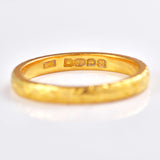 Ellibelle Jewellery Antique 22ct Gold Engraved Wedding Band Ring - Birmingham 1936 (4g)