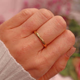 Ellibelle Jewellery Antique 22ct Gold Engraved Wedding Band Ring - Birmingham 1936 (4g)