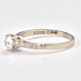 Ellibelle Jewellery Antique Art Deco Old Cut Diamond & Platinum Solitaire Ring (0.75ct
