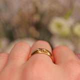 Ellibelle Jewellery Antique Edwardian Diamond 18ct Gold Gyspy Starburst Ring