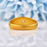 Ellibelle Jewellery Antique Edwardian Diamond 18ct Gold Gyspy Starburst Ring