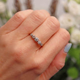 Ellibelle Jewellery Antique Edwardian Diamond 18ct Gold & Platinum Five-Stone Ring (0.95cts)