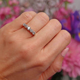 Ellibelle Jewellery Antique Edwardian Diamond 18ct Gold & Platinum Five-Stone Ring