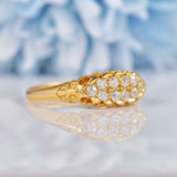 Ellibelle Jewellery Antique Edwardian Old Cut Diamond 18ct Gold Ring