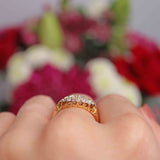 Ellibelle Jewellery Antique Edwardian Old Cut Diamond 18ct Gold Ring