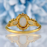 Ellibelle Jewellery Antique Edwardian Opal & Diamond 18ct Gold Ring