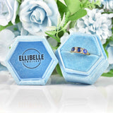 Ellibelle Jewellery Antique Edwardian Sapphire & Diamond 18ct Gold Ring