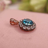 Ellibelle Jewellery Antique Edwardian Zircon Cluster Pendant