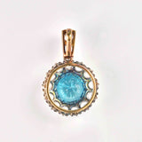 Ellibelle Jewellery Antique Edwardian Zircon Cluster Pendant