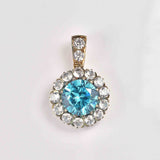Ellibelle Jewellery Antique Edwardian Zircon Cluster Pendant