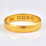 Ellibelle Jewellery Antique George V 22ct Gold Wedding Band - Birmingham 1914 (3.4g)