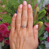 Ellibelle Jewellery Antique Old Mine Cut Diamond & Platinum Toi et Moi Engagement Ring (0.75ct)