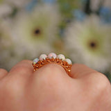 Ellibelle Jewellery Antique Opal & Diamond 18ct Gold Five Stone Ring Draft