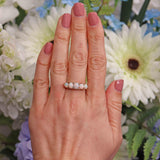 Ellibelle Jewellery Antique Opal & Diamond 18ct Gold Five Stone Ring Draft