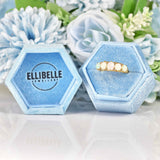 Ellibelle Jewellery Antique Opal & Diamond 18ct Gold Five Stone Ring Draft