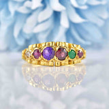 Ellibelle Jewellery Antique Style Vintage 1977 "REGARD" 9ct Gold Acrostic Ring