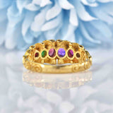 Ellibelle Jewellery Antique Style Vintage 1977 "REGARD" 9ct Gold Acrostic Ring