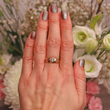 Ellibelle Jewellery Antique Victorian 18ct Gold & Old Mine Cut Diamond Gypsy Ring