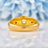 Ellibelle Jewellery Antique Victorian 18ct Gold & Old Mine Cut Diamond Gypsy Ring