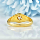 Ellibelle Jewellery Antique Victorian Diamond 18ct Gold Belcher Ring