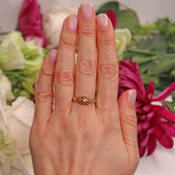 Ellibelle Jewellery Antique Victorian Diamond 18ct Gold Belcher Ring