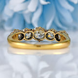 Ellibelle Jewellery Antique Victorian Diamond 18ct Gold Five Stone Ring (1.45cts)