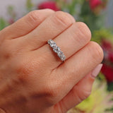 Ellibelle Jewellery Antique Victorian Diamond Five Stone White Gold Ring (1.25cts)