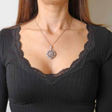 Ellibelle Jewellery Antique Victorian Old-Cut Diamond Cluster Pendant (3.58cts)