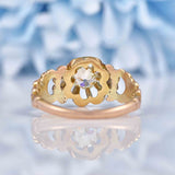 Ellibelle Jewellery Antique Victorian Old-Cut Diamond Flower Ring