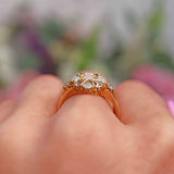 Ellibelle Jewellery Antique Victorian Opal & Old-Mine Diamond 18ct Gold Ring