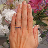 Ellibelle Jewellery Antique Victorian Sapphire 18ct Gold Six-Stone Ring