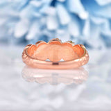 Ellibelle Jewellery Antique Victorian Style Amethyst Cabochon & Rose Gold Ring