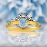 Ellibelle Jewellery Aquamarine & Diamond 18ct Gold Ring (1.57ct)