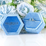 Ellibelle Jewellery Aquamarine & Diamond 18ct White Gold Seven-Stone Ring