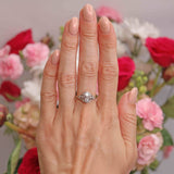 Ellibelle Jewellery Art Deco 18ct Gold & Platinum Diamond Ring (0.50cts)