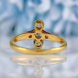 Ellibelle Jewellery Art Deco 18ct Gold & Platinum Diamond Ring