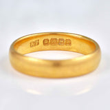 Ellibelle Jewellery Art Deco 22ct Gold Wedding Band - Birmingham 1924 (5.1g)