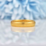 Ellibelle Jewellery Art Deco 22ct Gold Wedding Band - Birmingham 1924 (5.1g)