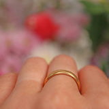 Ellibelle Jewellery Art Deco 22ct Gold Wedding Band - Birmingham 1924 (5.1g)