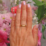 Ellibelle Jewellery Art Deco 22ct Gold Wedding Band - Birmingham 1924 (5.1g)