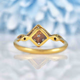 Ellibelle Jewellery Art Deco Diamond 18ct Gold & Platinum Panel Ring