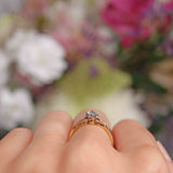 Ellibelle Jewellery Art Deco Diamond 18ct Gold & Platinum Solitaire Engagement Ring (0.43ct)